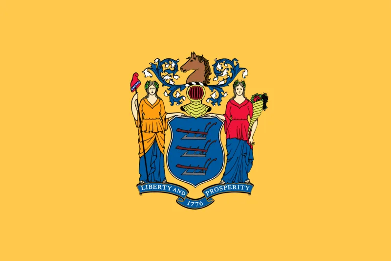 New_Jersey_state_flag Compressed Interesting Facts About New Jersey - New Jersey State Flag